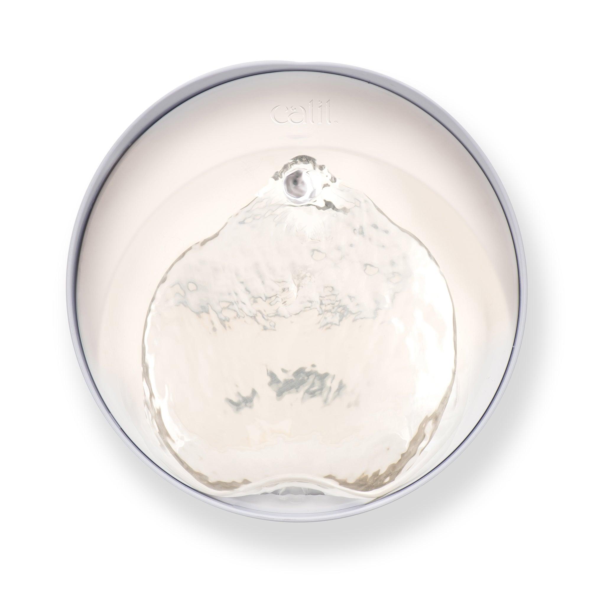 Catit Pixi Fountain White With Stainless Steel - White With Stainless Steel - Cat Fountain - Catit - PetMax Canada