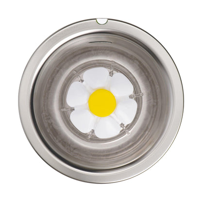Catit Stainless Steel Flower Fountain - Steel Flower - Cat Dishes - Catit - PetMax Canada