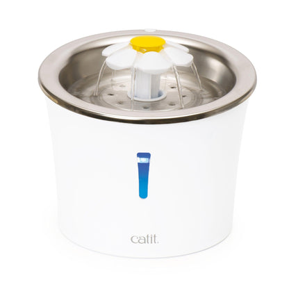 Catit Stainless Steel Flower Fountain - Steel Flower - Cat Dishes - Catit - PetMax Canada