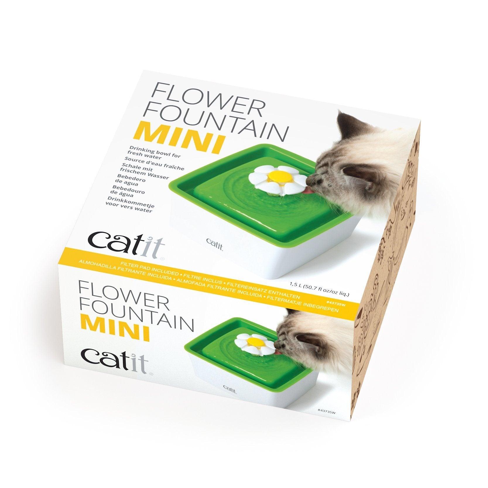 Catit 2.0 Mini Drinking Flower Fountain  Cat Dishes  | PetMax Canada