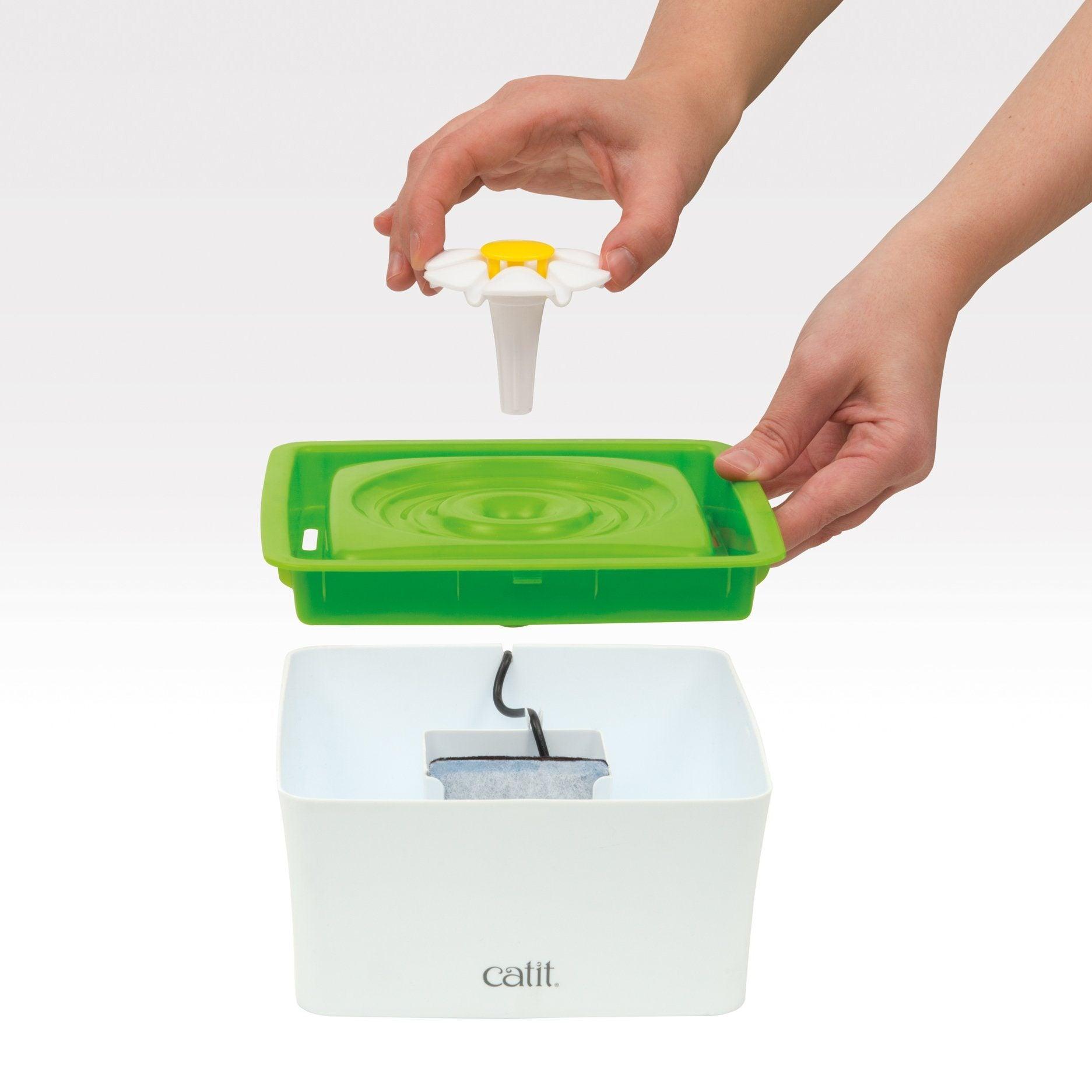 Catit 2.0 Mini Drinking Flower Fountain  Cat Dishes  | PetMax Canada