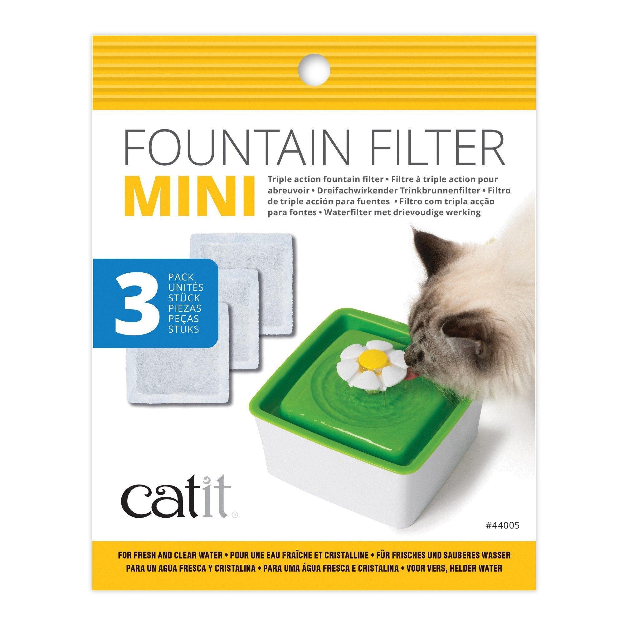 Catit 2.0 Mini Fountain Replacement Filter - 3 Pack - Cat Dishes - Catit - PetMax Canada