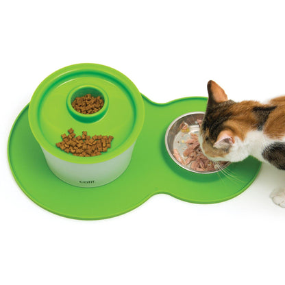 Catit 2.0 Play Peanut Placement - Green - Cat Dishes - Catit - PetMax Canada