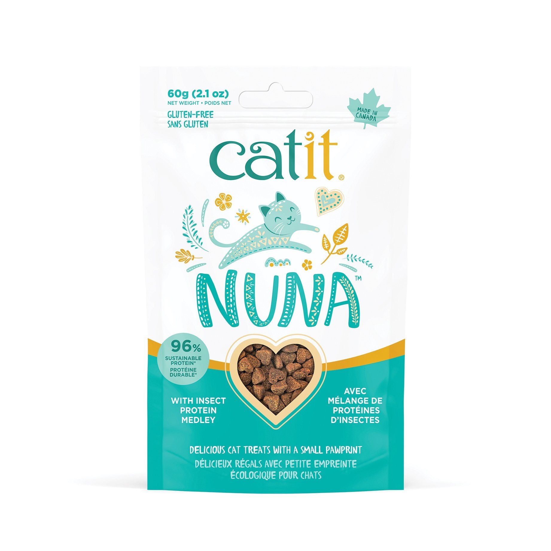 Catit Nuna Cat Treat Insect Protein Medley  Cat Treats  | PetMax Canada
