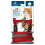 Catit Adjustable Nylon Harness & Leash Set Red Large - Red Cat Harness Large - Red | PetMax Canada