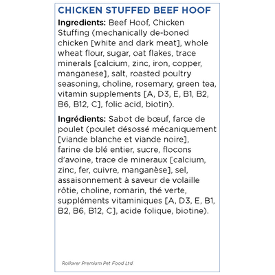 Rollover Stuffed Hoof Chicken - Chicken - Natural Chews - Rollover - PetMax Canada