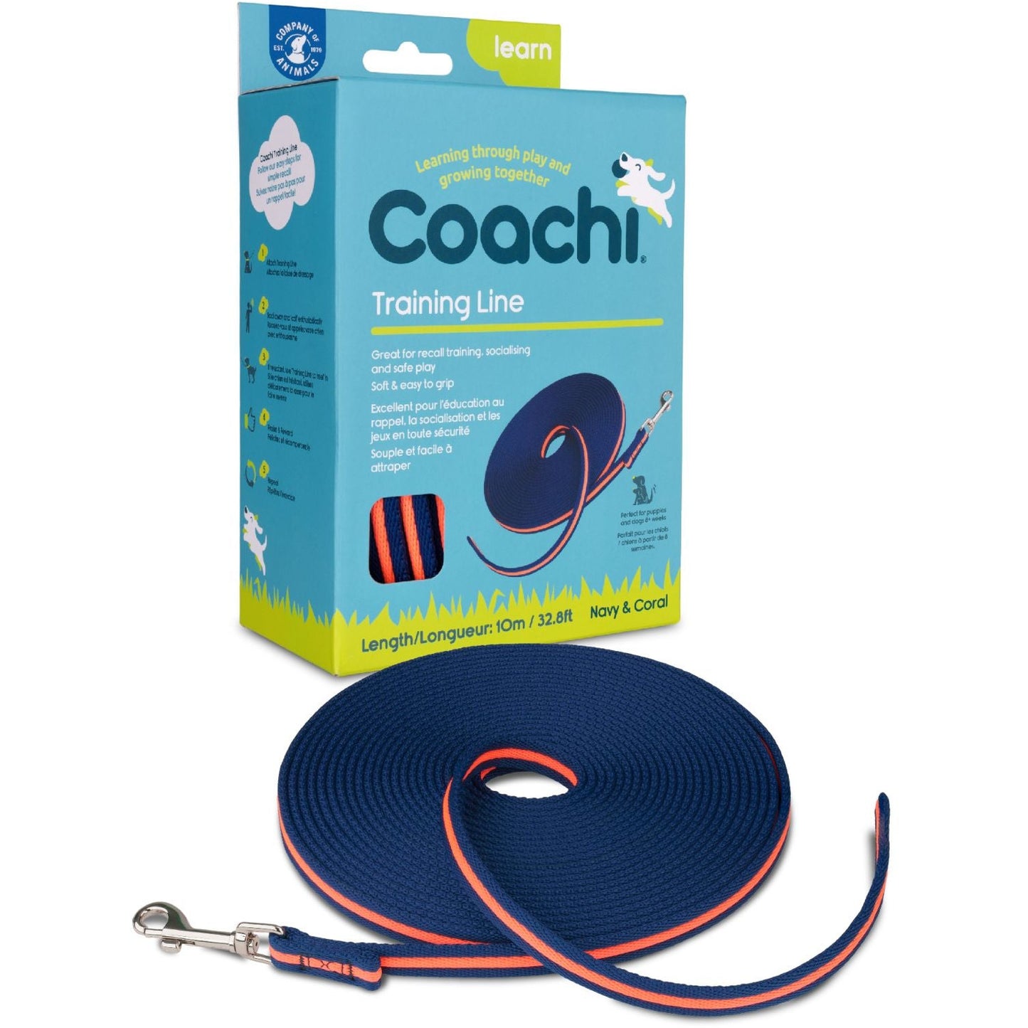 Coachi Recall Line Training Lead 10 Meters Training Products 10 Meters | PetMax Canada