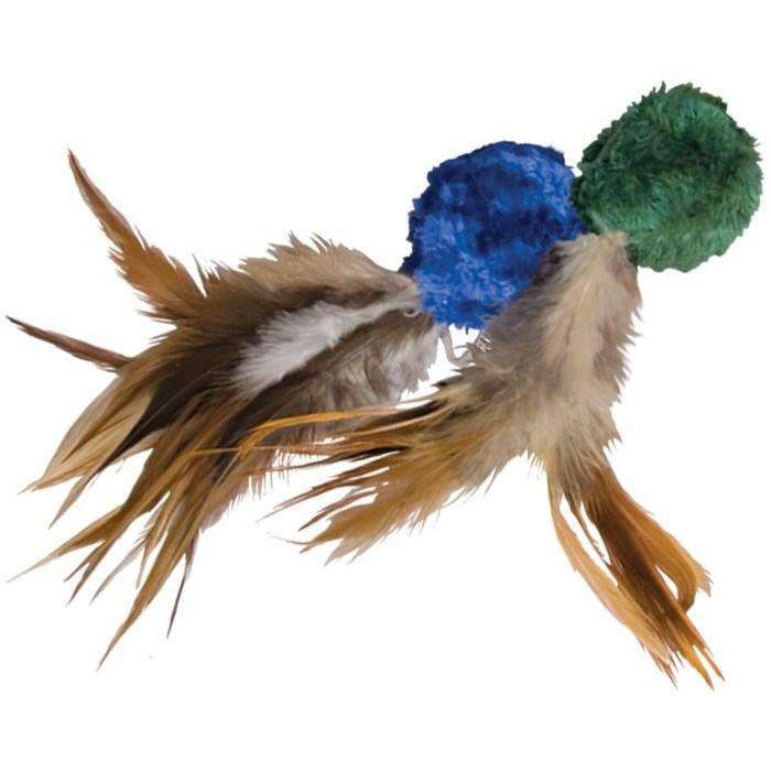 Kong Cat Naturals Crinkle Ball With Feathers  Cat Toys  | PetMax Canada