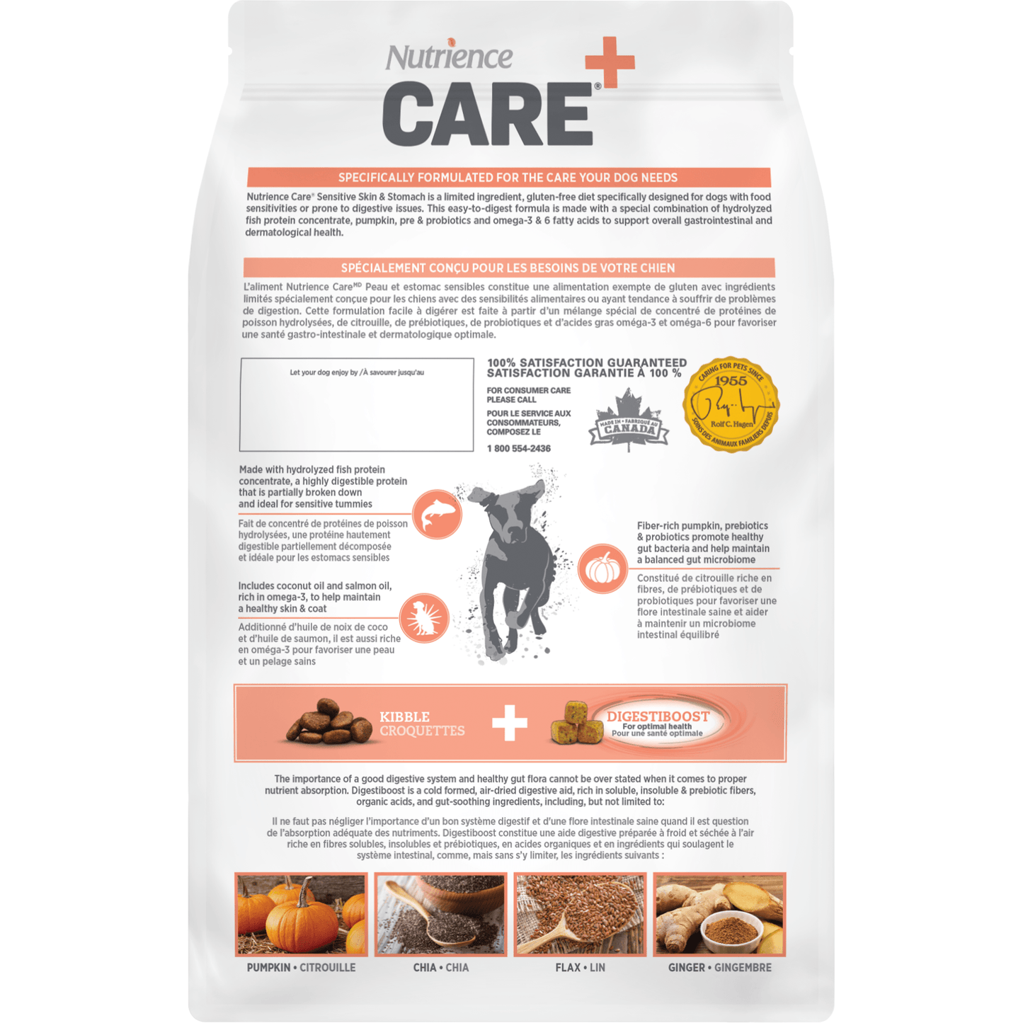 Nutrience Care Dog Food Sensitive Skin & Stomach  Dog Food  | PetMax Canada