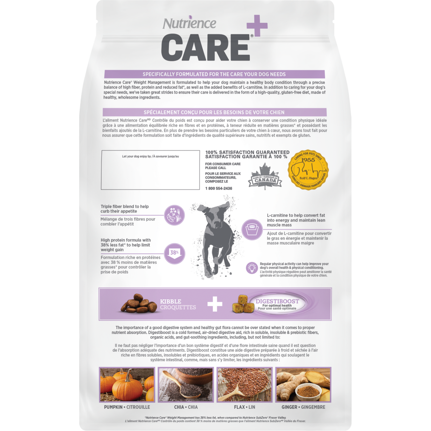 Nutrience Care Dog Food Weight Management  Dog Food  | PetMax Canada
