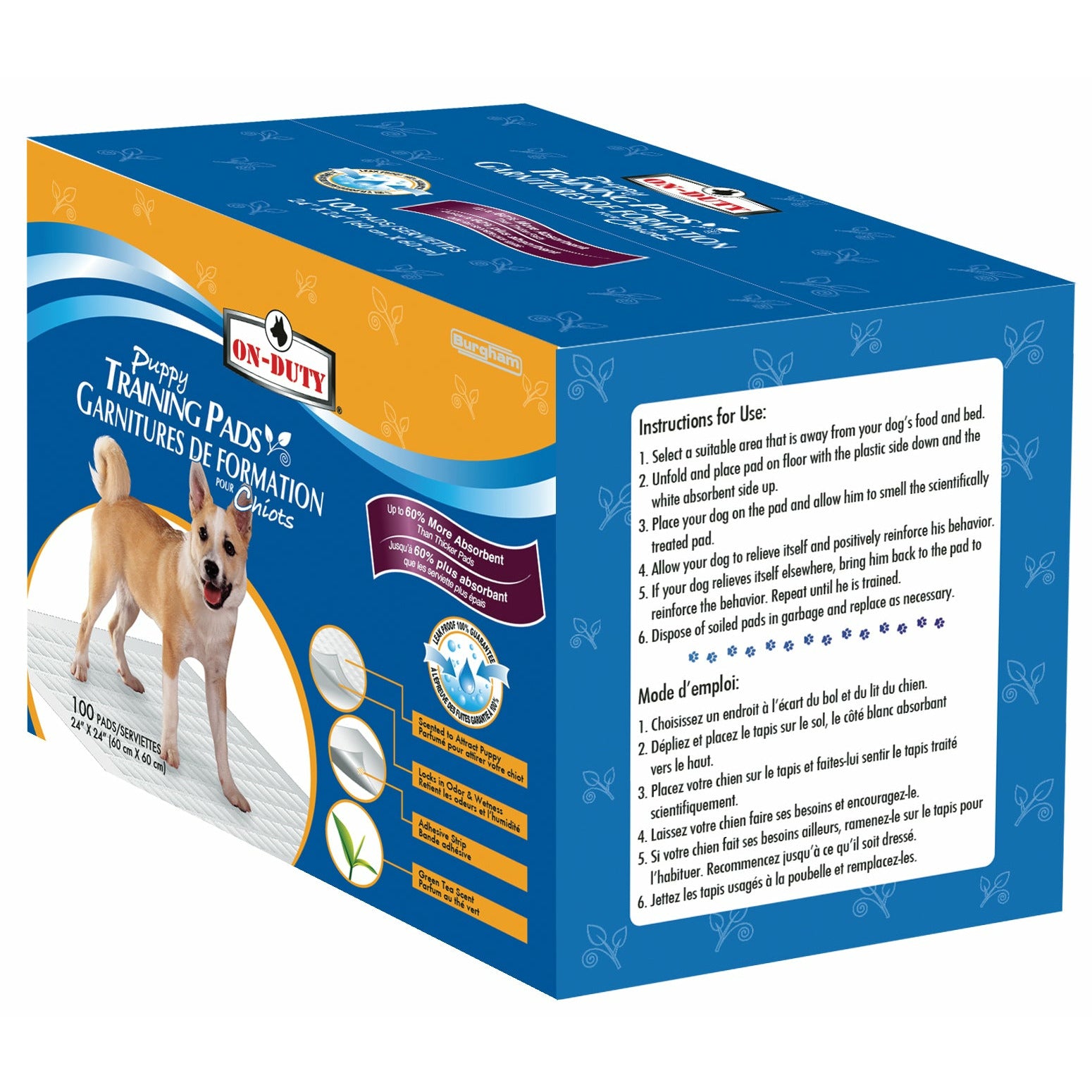 On Duty Puppy Training Pads 100 Pack Training Products 100 Pack | PetMax Canada