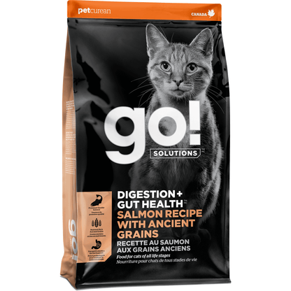 Go! Solutions Ancient Grain Digestion & Gut Health Recipe For Cats - 1.36 Kg - Cat Food - Go! - PetMax Canada