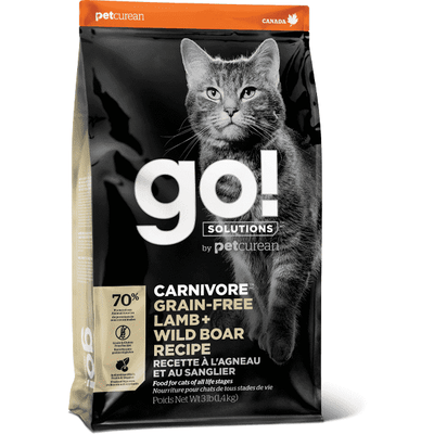 GO! CARNIVORE Grain Free Lamb + Wild Boar Recipe for cats  Cat Food  | PetMax Canada