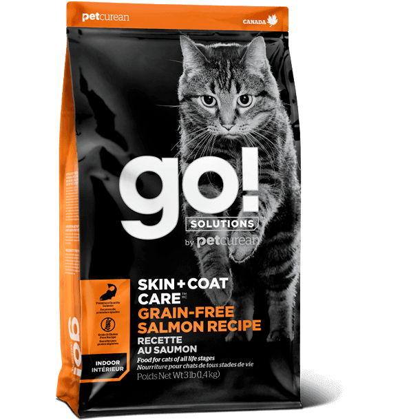 GO! SKIN + COAT CARE Grain Free Salmon Recipe for cats - 1.36 Kg - Cat Food - Go! - PetMax Canada