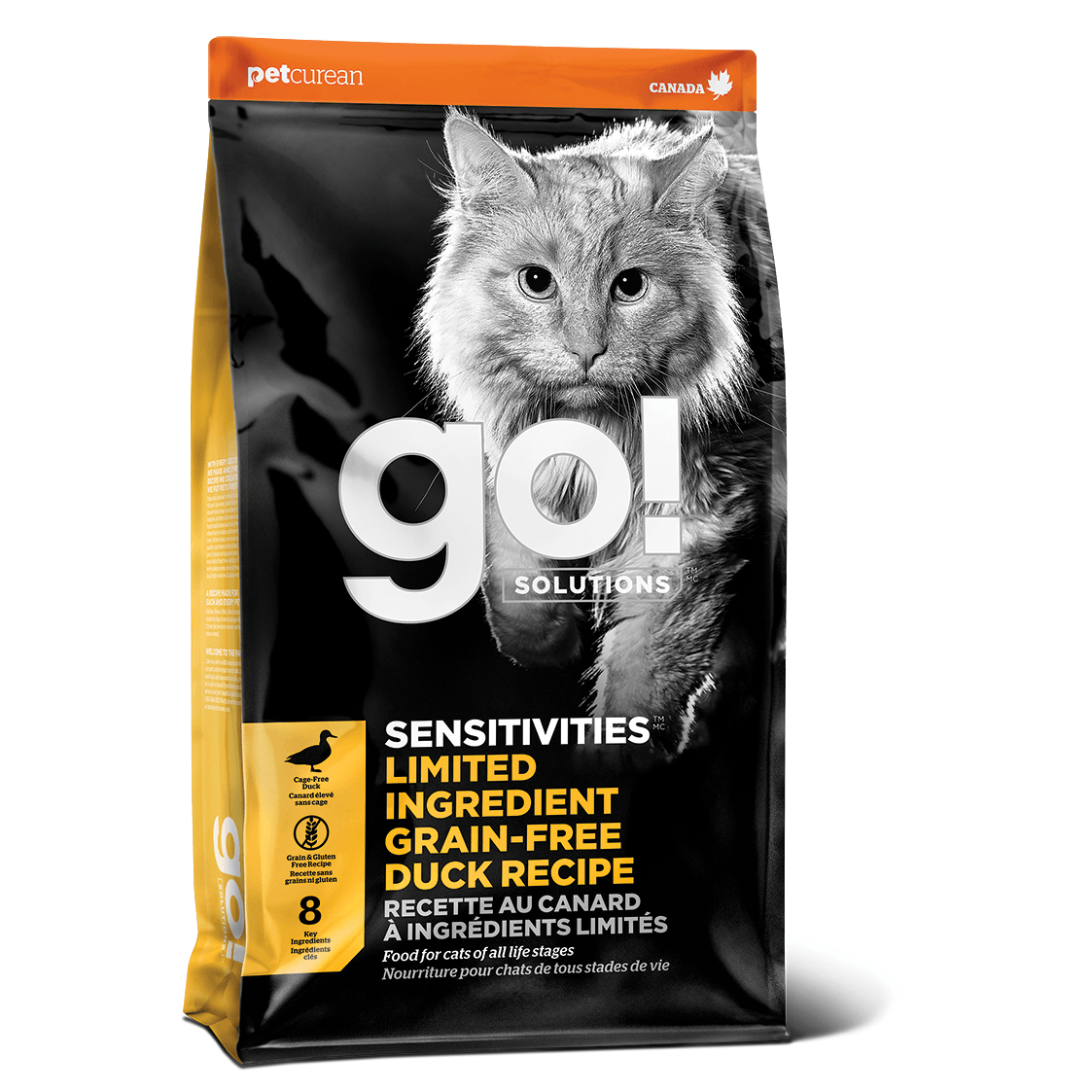 GO! SENSITIVITIES Limited Ingredient Grain Free Duck for cats  Cat Food  | PetMax Canada