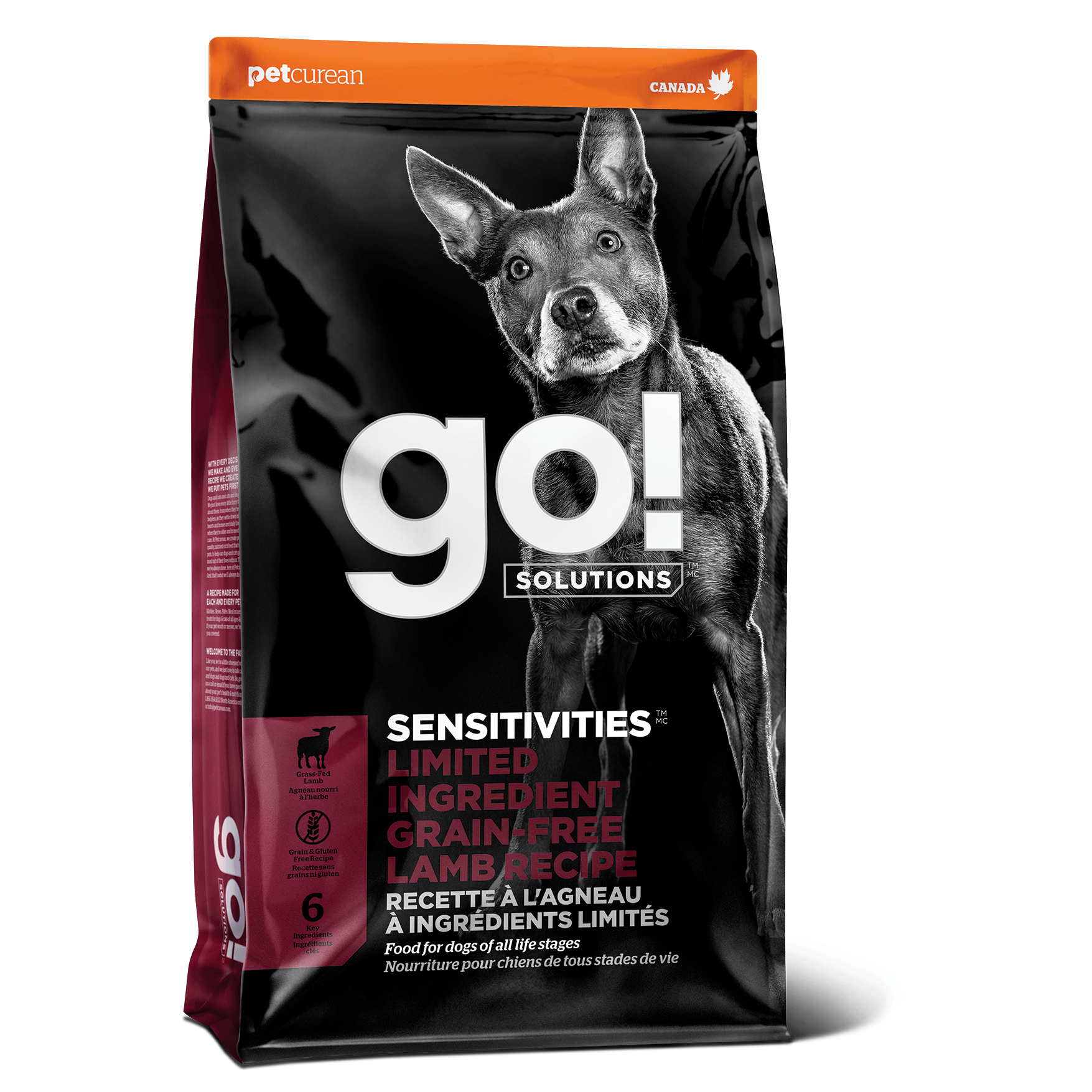 GO! SENSITIVITIES Limited Ingredient Grain Free Lamb recipe for dogs  Dog Food  | PetMax Canada