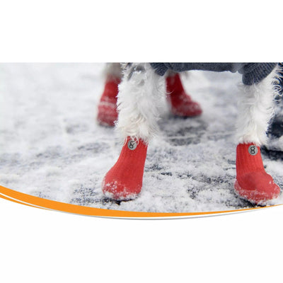 Goo-eez All Terrain All Season Dog Boots Red - 2-Pack / X-Small - Boots - Goo-eez - PetMax Canada