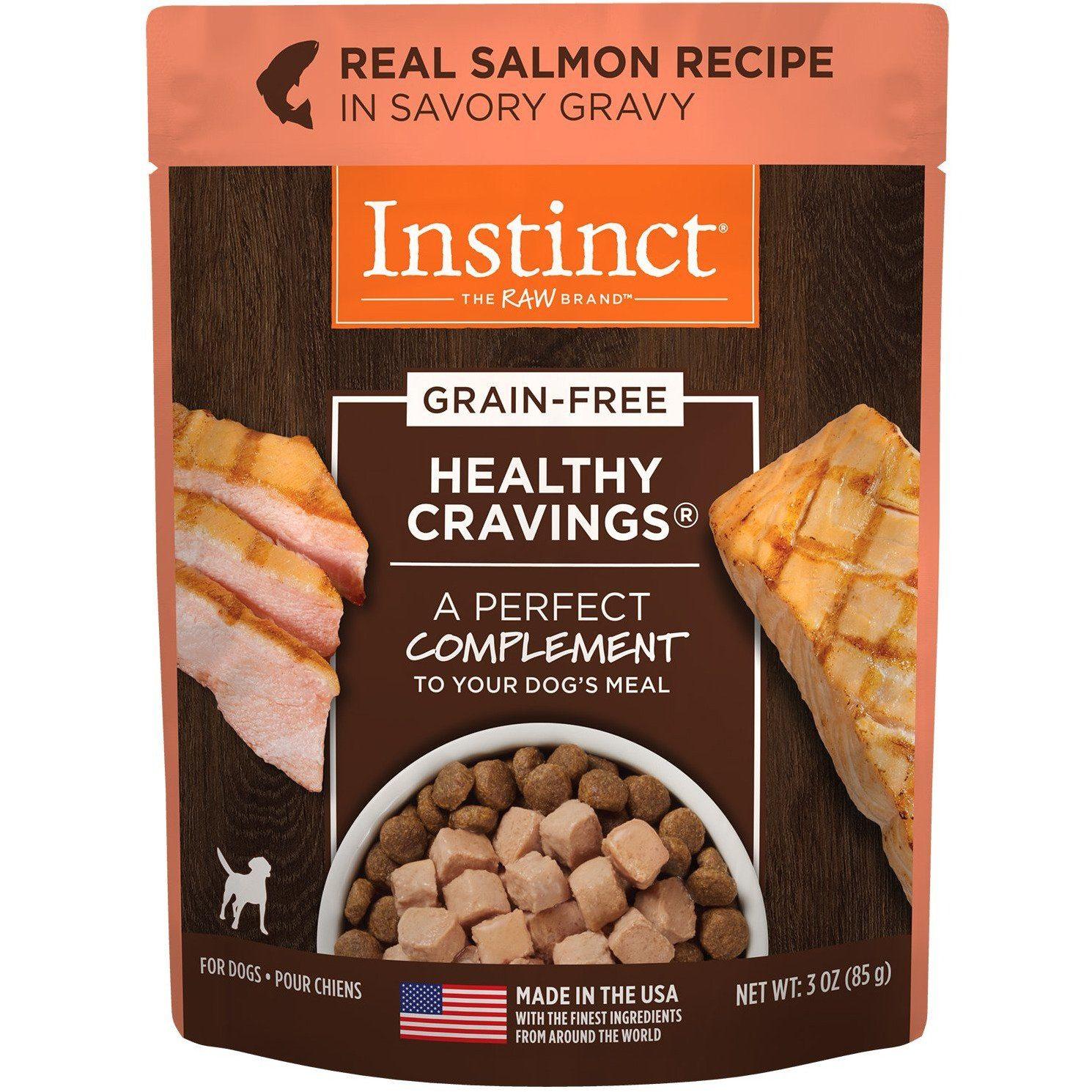 Instinct Wet Dog Food Healthy Cravings Pouches Salmon - 85g - Canned Dog Food - Instinct - PetMax Canada