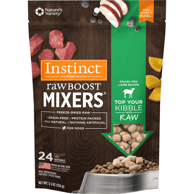 Instinct Raw Boost Freeze Dried Mixers Lamb  Dog Food  | PetMax Canada