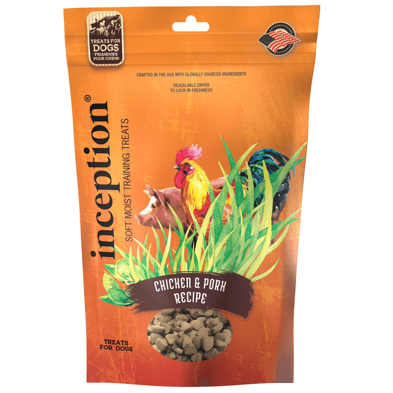 Inception Chicken & Pork Recipe Soft Moist Training Treat - 113g - Dog Treats - Inception - PetMax Canada