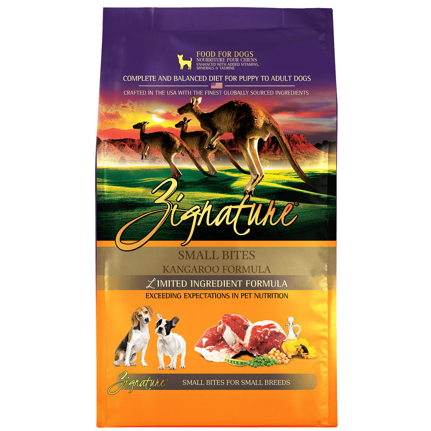 Zignature Limited Ingredient Formula Kangaroo Small Bites - 1.8 Kg - Dog Food - Zignature Pet Food - PetMax Canada