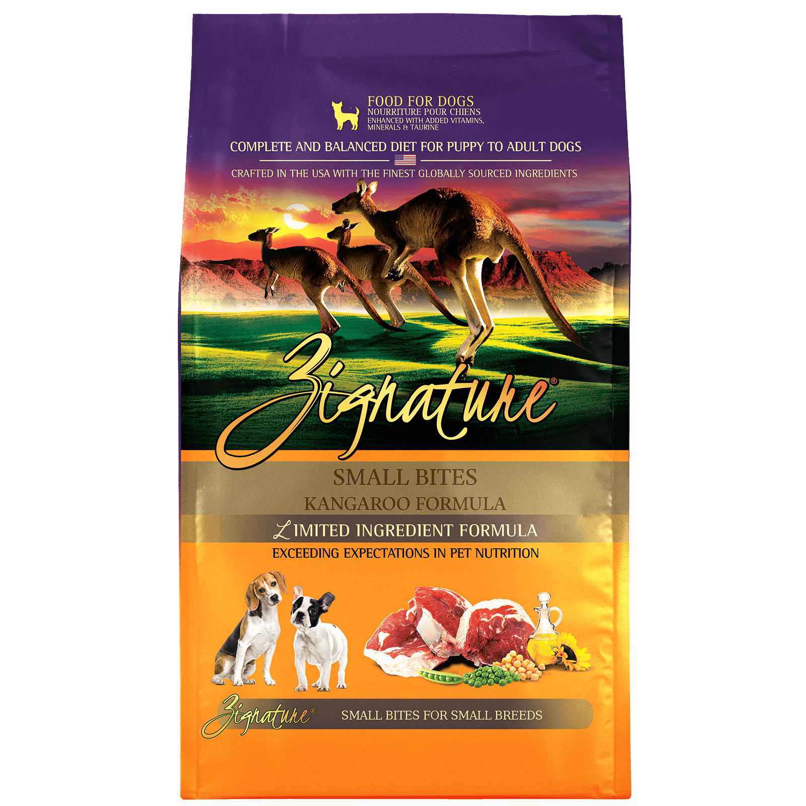 Zignature Limited Ingredient Formula Kangaroo Small Bites - 1.8 Kg - Dog Food - Zignature Pet Food - PetMax Canada