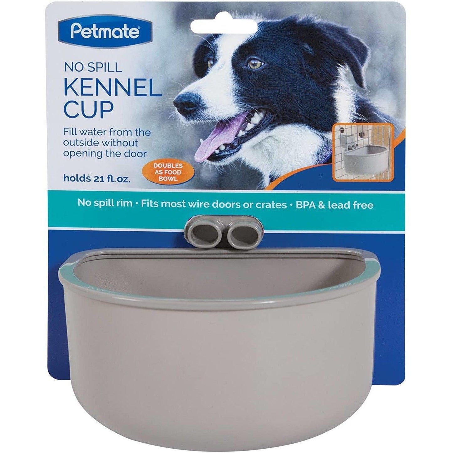 Petmate No Spill Kennel Cup Single - 11 oz - Dog Dishes - PetMate - PetMax Canada