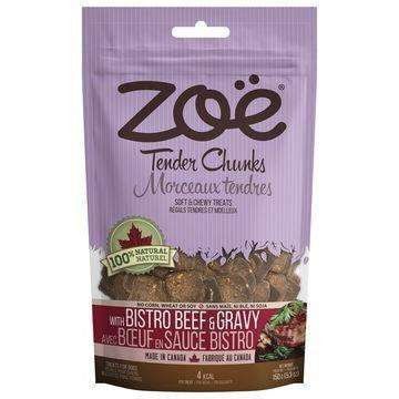Zoe Dog Tender Chunks Beef & Gravy  Dog Treats  | PetMax Canada