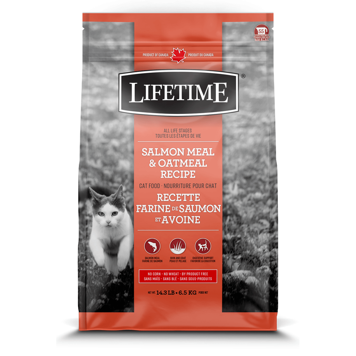 Lifetime Cat Food Salmon Meal & Oatmeal  Cat Food  | PetMax Canada