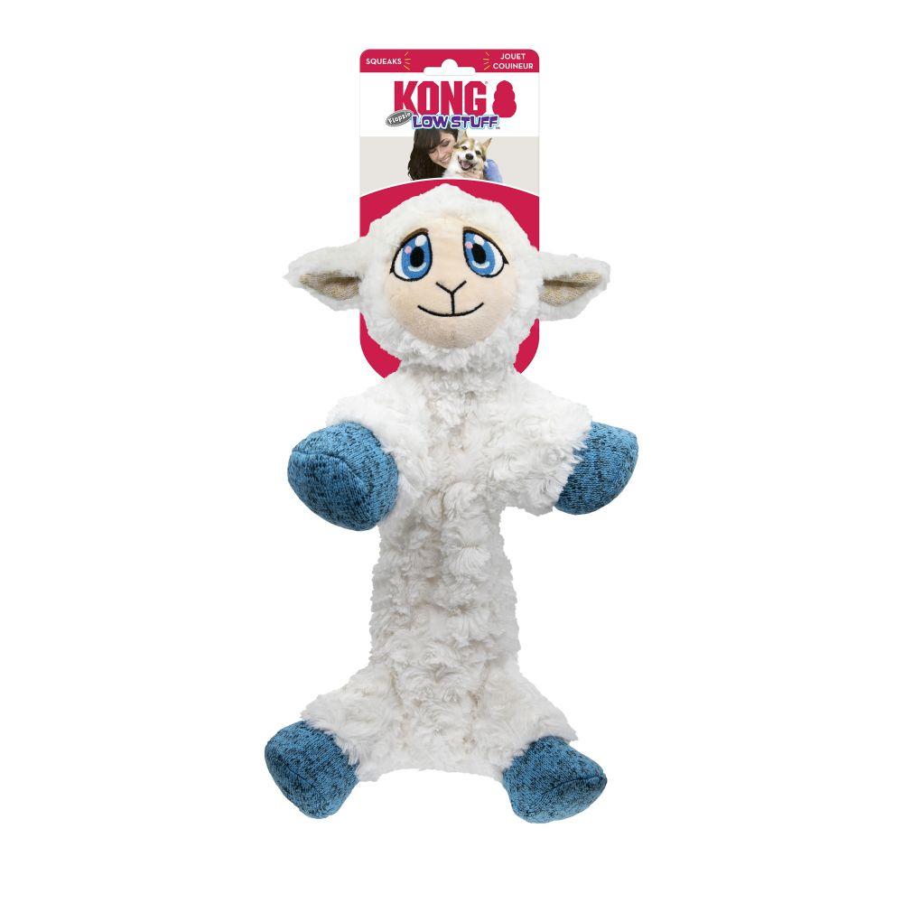Kong Dog Toy Low Stuff Flopzie Lamb  Dog Toys  | PetMax Canada