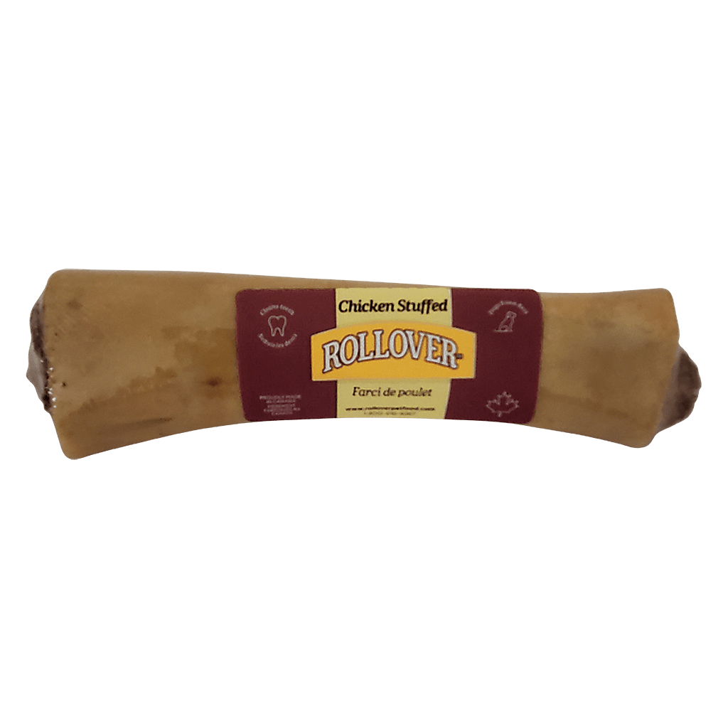 Rollover Stuffed Dog Bone Chicken Large Natural Chews Large | PetMax Canada