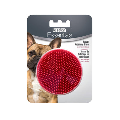 Le Salon Essentials Rubber Grooming Brush For Dogs - Rubber Brush - Grooming - Le Salon - PetMax Canada