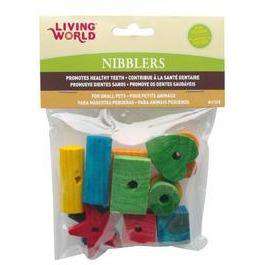 Living World Nibblers Wood Chews Mixed Shapes  Small Animal Chew Products  | PetMax Canada