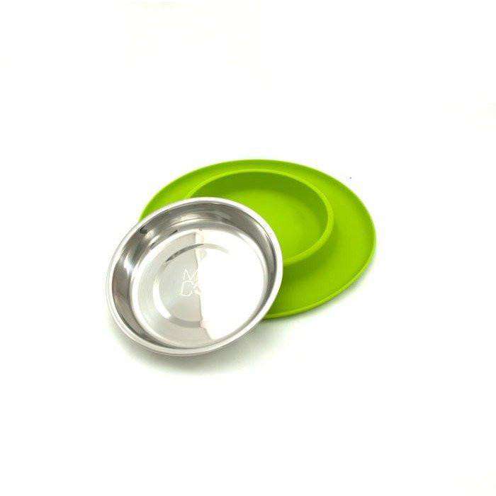 Messy Mutts Silicone Feeder With Stainless Steel Bowl  Stainless Steel  | PetMax Canada