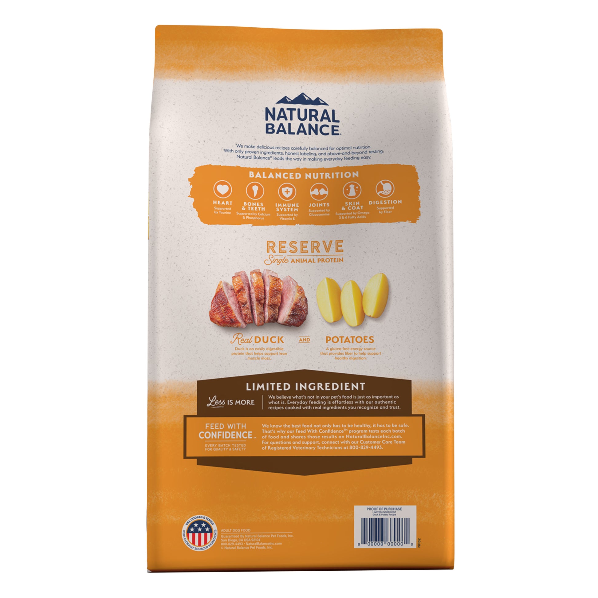 Natural Balance Limited Ingredient Diet Grain Free Duck and Potato Dog Food  Dog Food  | PetMax Canada