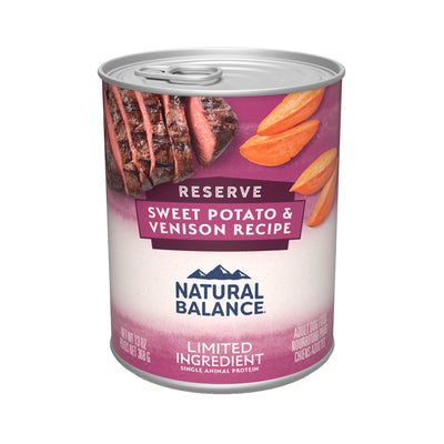 Natural Balance Canned Dog Sweet Potato & Venison  Canned Dog Food  | PetMax Canada