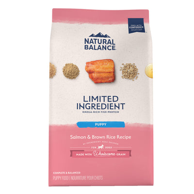 Natural Balance Limited Ingredient Diet Salmon & Brown Rice Puppy Food  Dog Food  | PetMax Canada