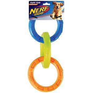 Nerf Dog Toy TPR 3-Ring Tug  Dog Toys  | PetMax Canada