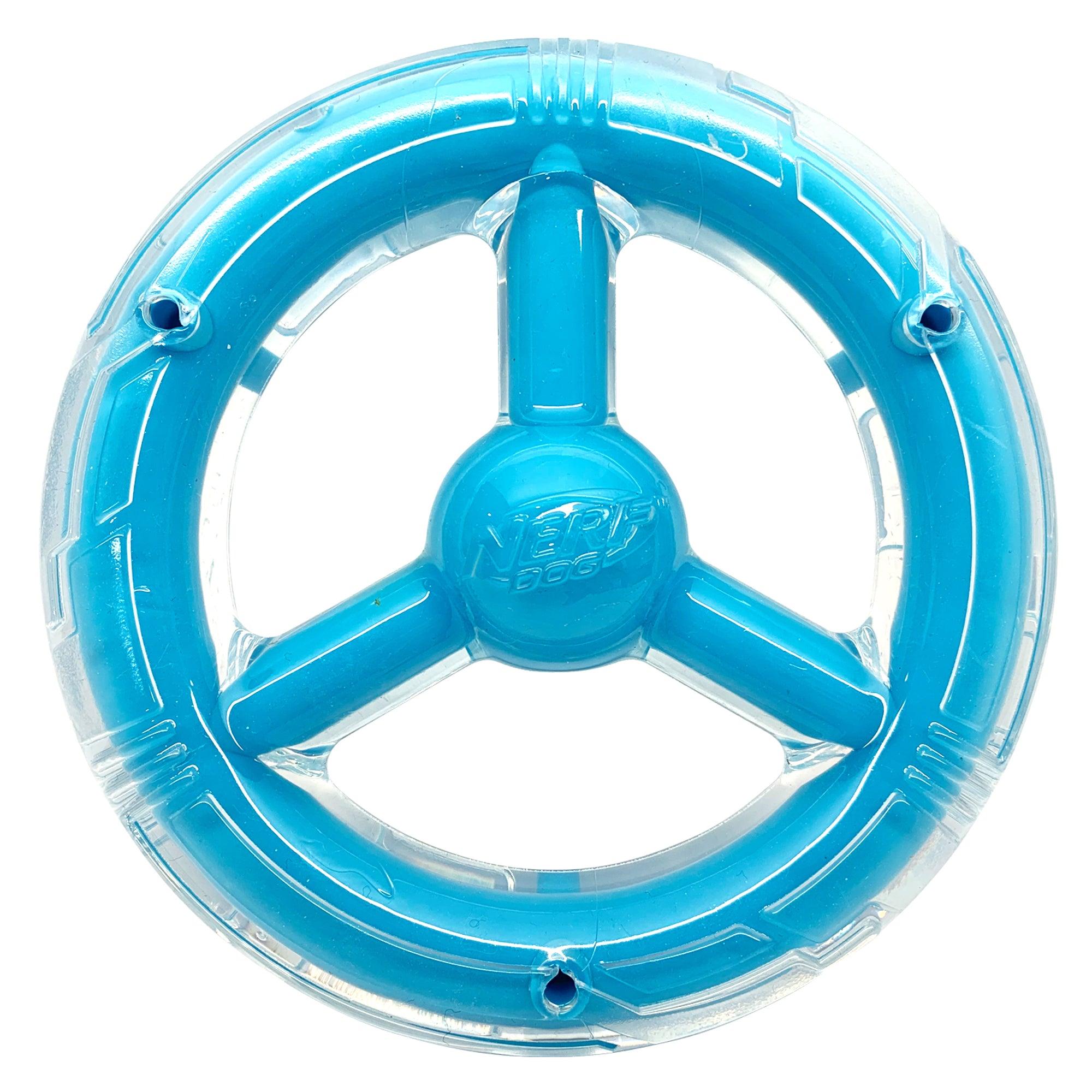 Nerf Scentology Dog Toy Bacon & Peanut Butter Scented Blue Orbit Ring - 6.5" - Dog Toys - Nerf - PetMax Canada