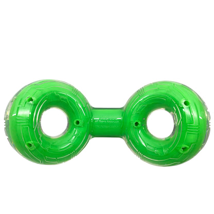 Nerf Scentology Dog Toy Beef Scented Green Infinity Ring - 8.3" - Dog Toys - Nerf - PetMax Canada