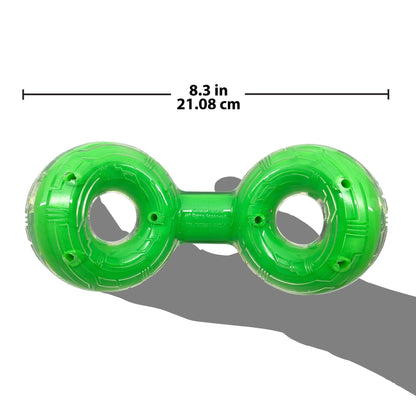 Nerf Scentology Dog Toy Beef Scented Green Infinity Ring - 8.3" - Dog Toys - Nerf - PetMax Canada