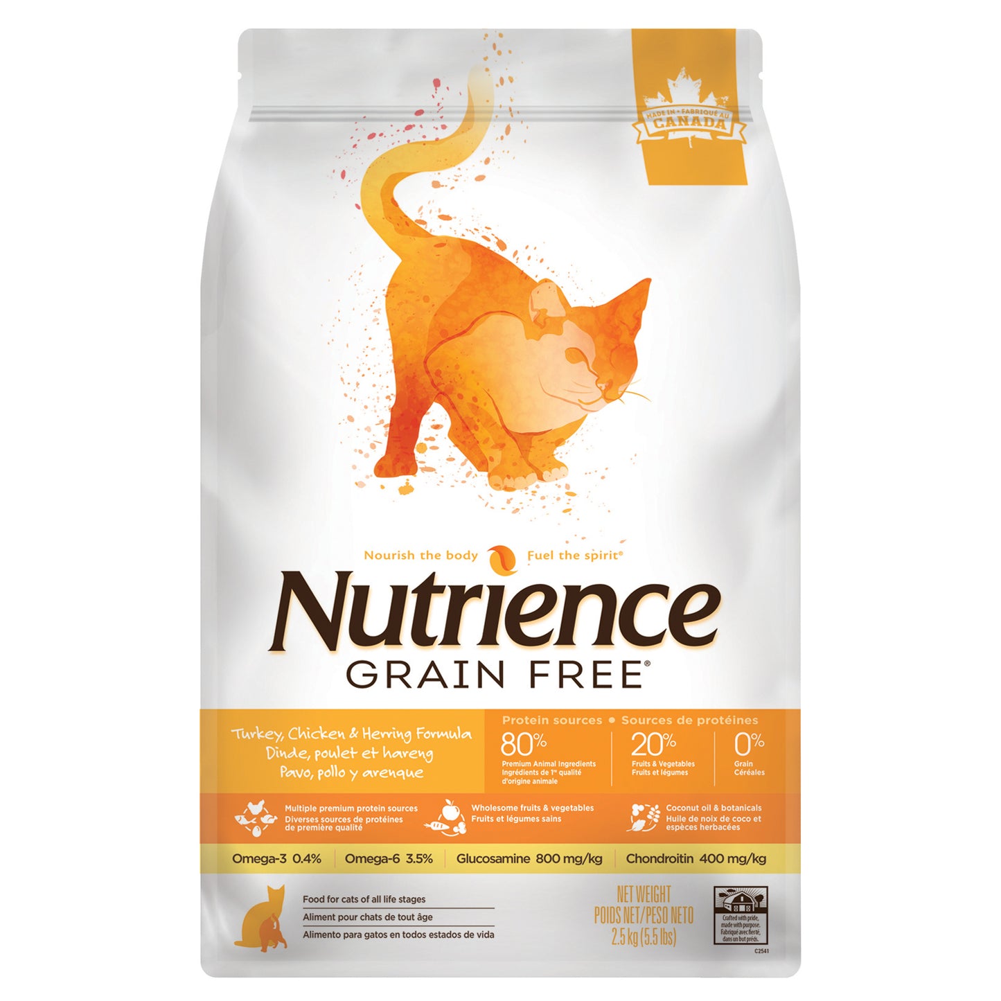 Nutrience Grain Free Cat Food Turkey, Chicken & Herring  Cat Food  | PetMax Canada