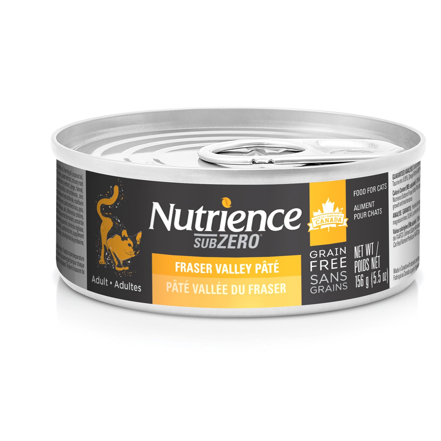 Nutrience Canned Cat Food Grain Free SubZero Pâté Fraser Valley 156g Canned Cat Food 156g | PetMax Canada