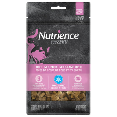 Nutrience Grain Free SubZero Prairie Red Cat Treats Beef Liver, Pork Liver & Lamb Liver  Cat Treats  | PetMax Canada