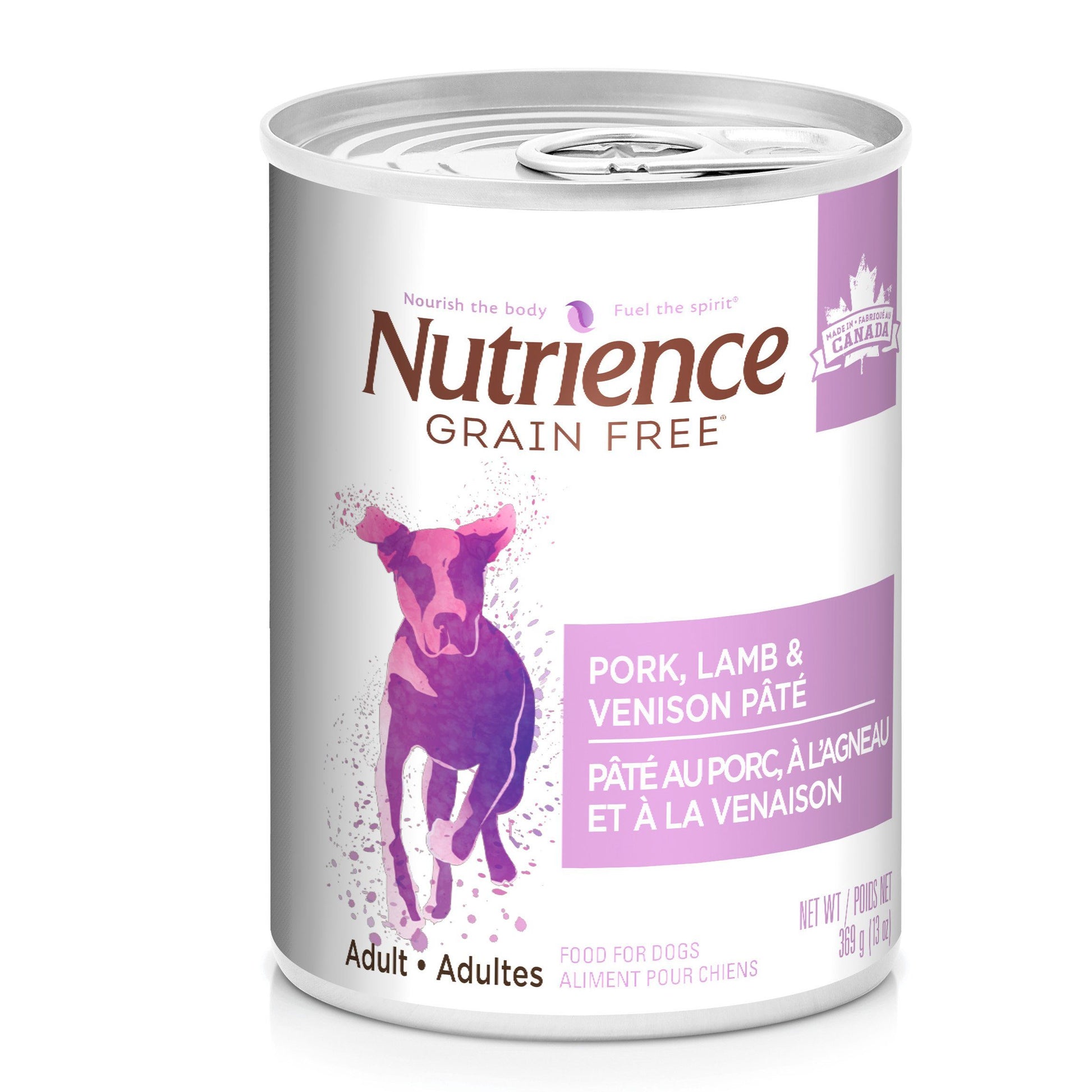 Nutrience Canned Dog Food Grain Free Pork, Lamb & Venison Pâté  Canned Dog Food  | PetMax Canada