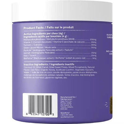 Open Farm Dog Supplement Hip & Joint Chews - (90 ct) - Health Care - Open Farm - PetMax Canada