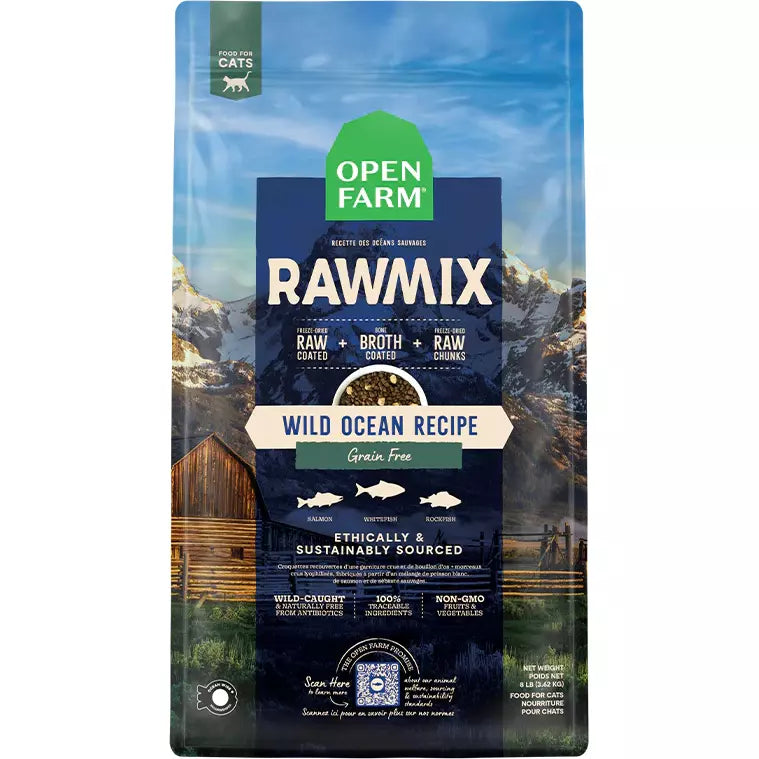 Open Farm Wild Ocean Grain-Free RawMix for Cats  Cat Food  | PetMax Canada