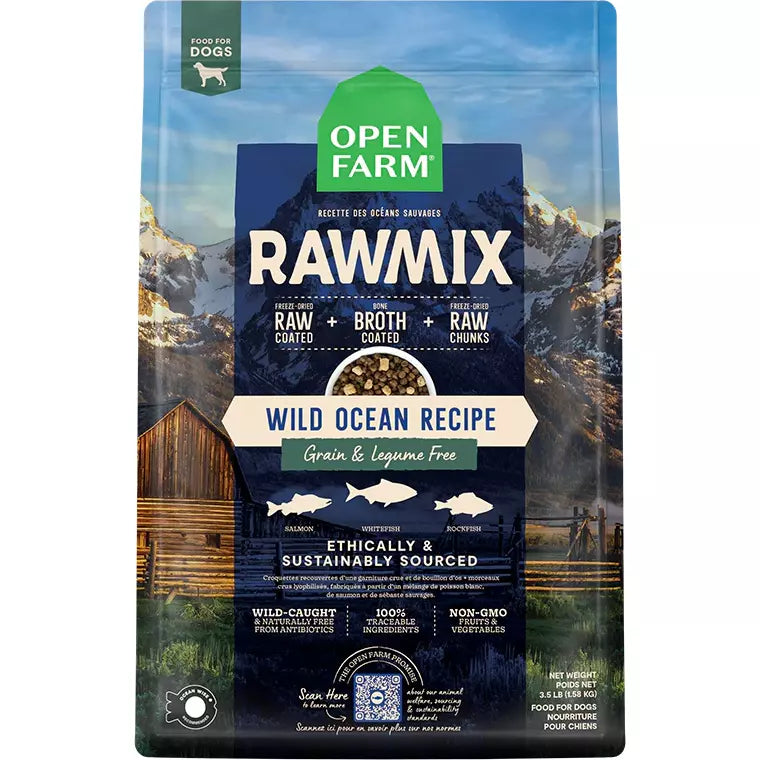 Open Farm Wild Ocean Grain-Free RawMix for Dogs  Dog Food  | PetMax Canada