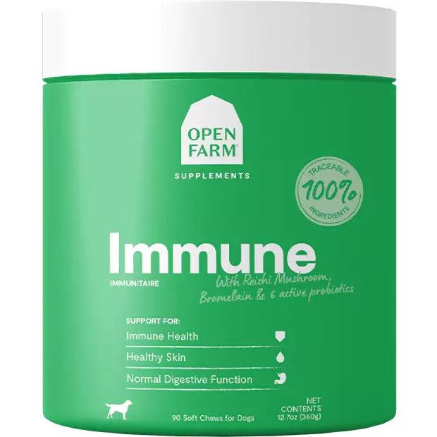Open Farm Dog Supplement Immune Chews - 90 count - Health Care - Open Farm - PetMax Canada