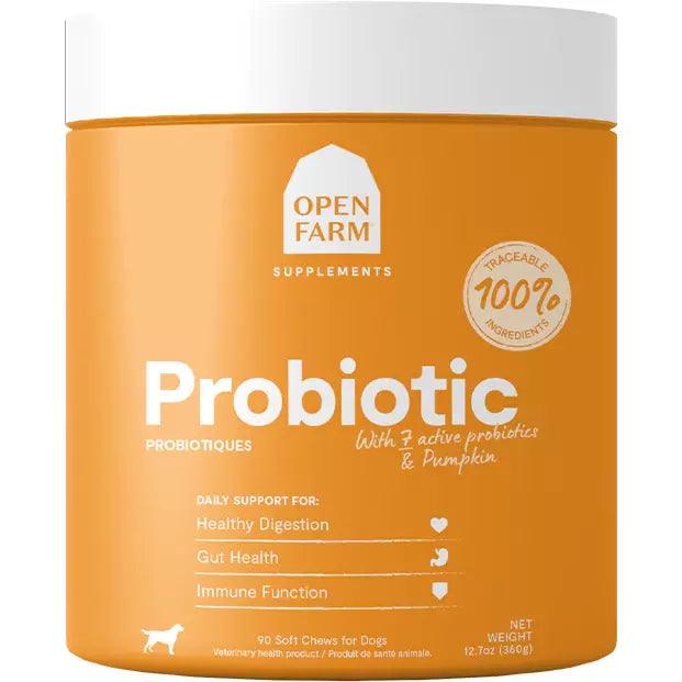 Open Farm Dog Supplement Probiotic Chews - 90 count - Health Care - Open Farm - PetMax Canada